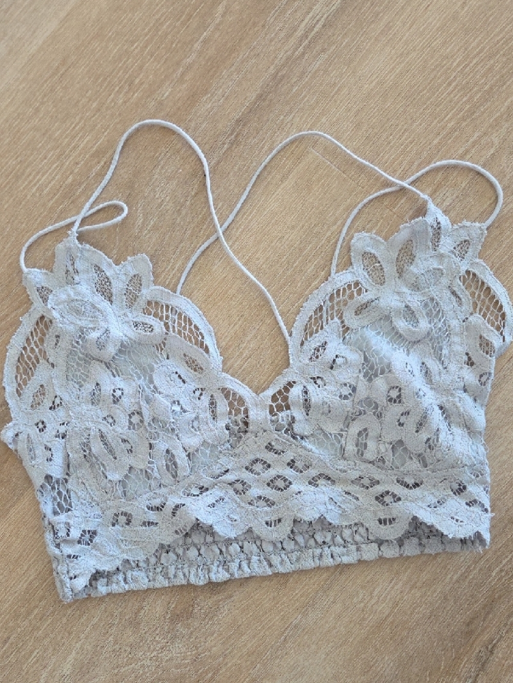 Free People Bralette Trio - Blue, Black, Grey - Picture 4 of 7